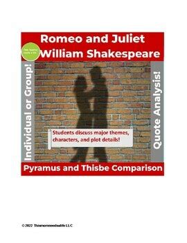 how are romeo and juliet similar to pyramus and thisbe